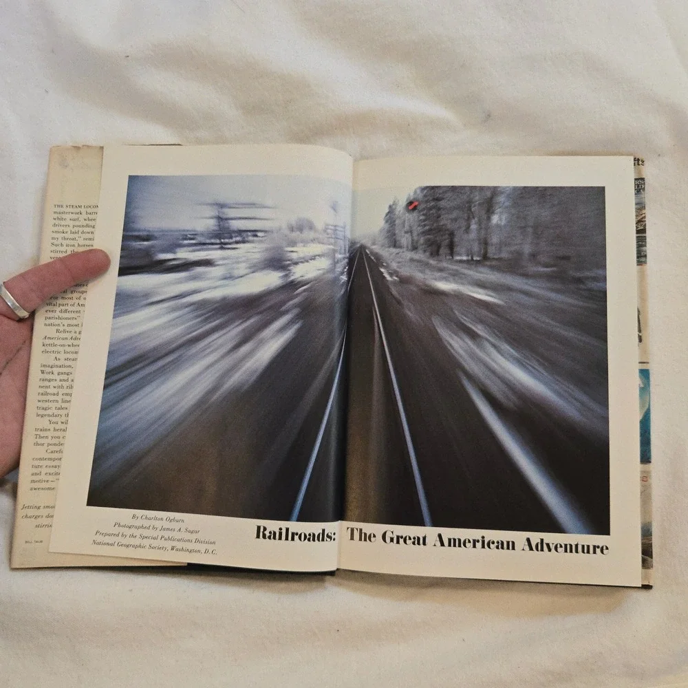 VTG‎ RAILROADS The Great American Adventure BY CHARLTON OGBURN 1977 History USA